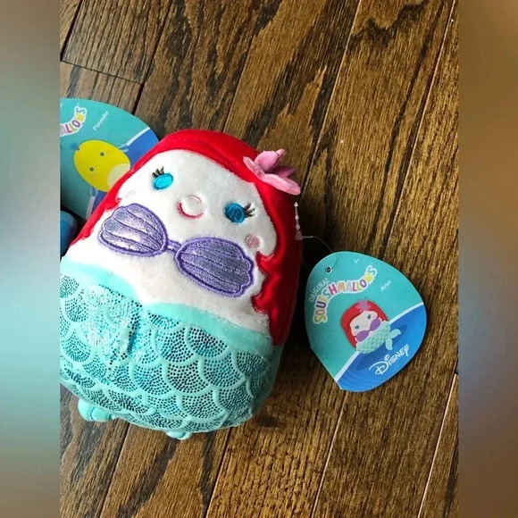 Original Squishmallows x Disney: The Little Mermaid 5” Ariel and Flounder - NWT! - Picture 2 of 7